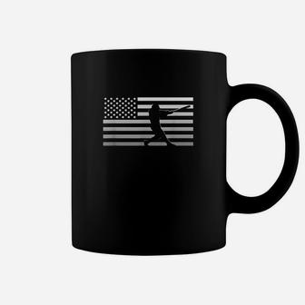 American Flag Baseball Clothing Baseball Coffee Mug | Crazezy