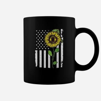 American Flag Dispatcher Sunflower Hippie Dispatcher Coffee Mug | Crazezy AU