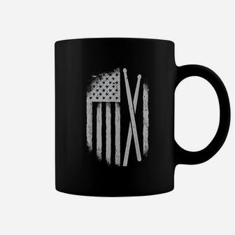 American Flag Drumsticks Usa Drummers Vintage Drum Sticks Coffee Mug | Crazezy UK
