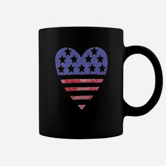 American Flag Heart Coffee Mug | Crazezy AU