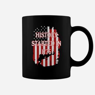 American Flag History Started In 1776 Shirt Coffee Mug - Thegiftio UK