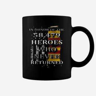 American Flag In Honor Of The 58 479 Heroes Who Never Returned Coffee Mug - Monsterry UK
