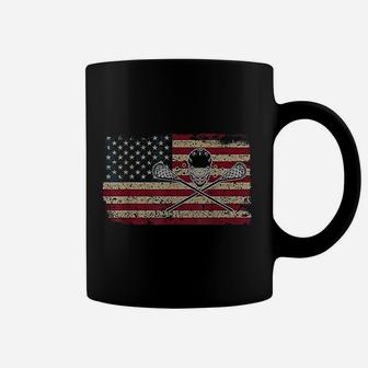 American Flag Lacrosse Gift Proud Usa Lax Player Jersey Coffee Mug - Thegiftio UK