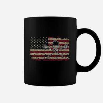 American Flag Lacrosse Gift Usa Lax Player Coffee Mug | Crazezy