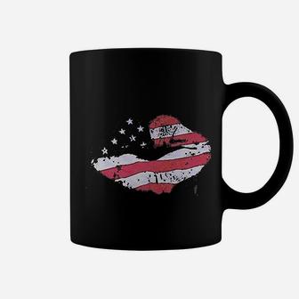American Flag Lips Coffee Mug | Crazezy DE