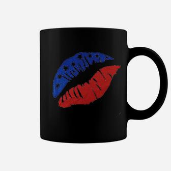 American Flag Lips Coffee Mug | Crazezy CA