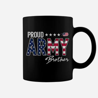 American Flag Proud Army Brother Coffee Mug | Crazezy DE