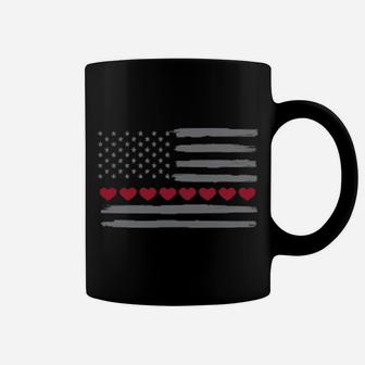 American Flag Valentines Day American Patriot Usa Apparel Coffee Mug - Monsterry