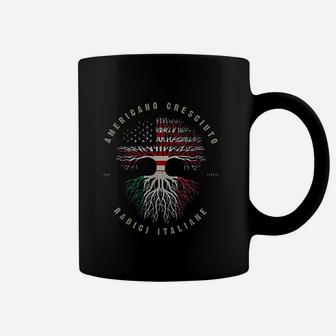 American Grown Italian Roots Italy Americano Radici Italiane Coffee Mug - Thegiftio