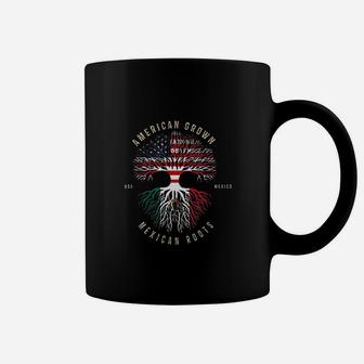 American Grown Mexican Roots Cholo America Flag Mexico Flag Coffee Mug | Crazezy UK