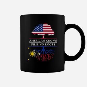 American Grown With Filipino Roots - Philippines Coffee Mug | Crazezy UK