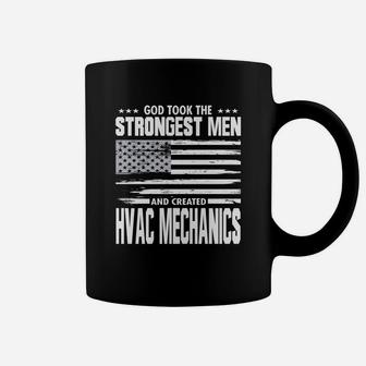 American Hvac Mechanics Union Worker Proud God Loving Coffee Mug - Thegiftio UK
