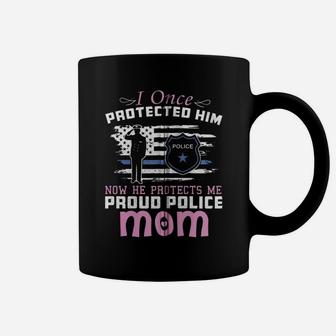 American Police Thin Blue Line Gift Proud Mom Zip Hoodie Coffee Mug | Crazezy CA
