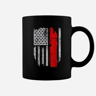 American Truck Driver Flag Coffee Mug | Crazezy