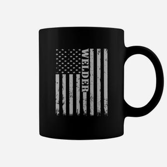 American Welder Proud Welding Flag Coffee Mug - Thegiftio UK