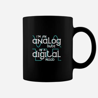 Analog Dude In A Digital Mood Signal Waveform Coffee Mug | Crazezy