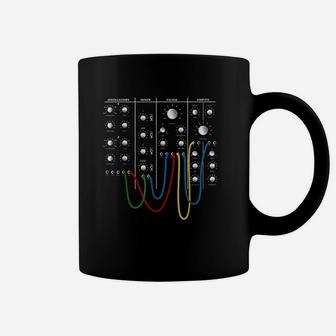 Analog Modular Synthesizer Panel Electronic Musician Coffee Mug | Crazezy