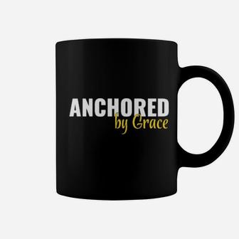 Anchored By Grace Christian Religious Inspiration Coffee Mug - Monsterry DE