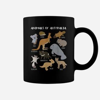 Animals Of Australia Australian Animal Educational Gift Coffee Mug | Crazezy