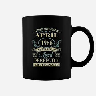 April 1966 55Th Birthday 55 Year Old Coffee Mug | Crazezy AU