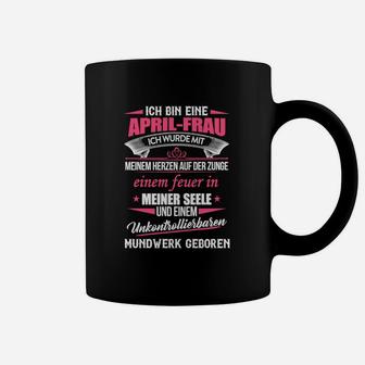 April-Frau Geburtstags-Tassen mit lustigem Spruch, Damen Tee - Seseable