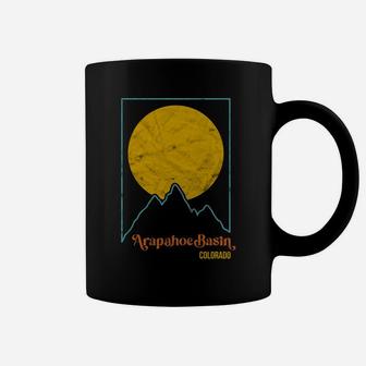 Arapahoe Basin Mountains Colorado Vintage Hiking Camp Retro Coffee Mug | Crazezy