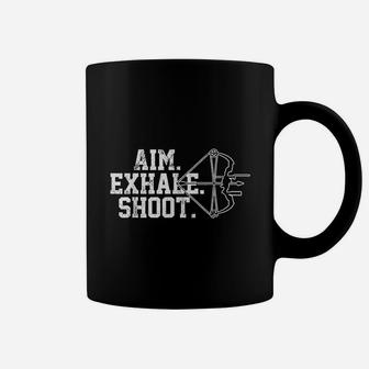 Archery Aim Exhale Bow Archer Gift Coffee Mug - Thegiftio