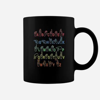 Asl American Sign Language Deaf Culture Abcs Coffee Mug - Thegiftio
