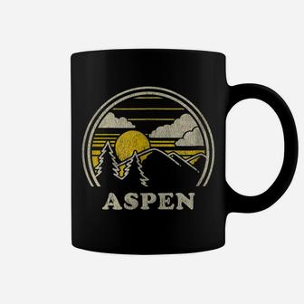 Aspen Colorado Co T Shirt Vintage Hiking Mountains Tee Coffee Mug | Crazezy AU
