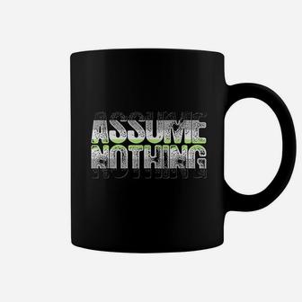 Assume Nothing Agender Pride Coffee Mug | Crazezy UK
