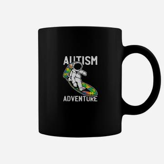Astronaut Surfing Autism Awareness For Autistic Coffee Mug - Monsterry