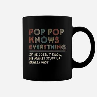 Ateesdas Pop Pop Know Everything Vintage Pop Pop Coffee Mug | Crazezy AU