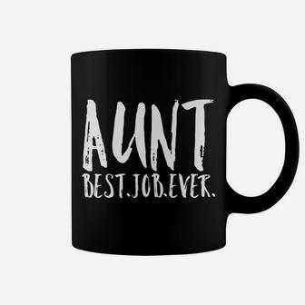 Aunt Best Job Ever Womens Auntie Premium Vintage Shirt Coffee Mug | Crazezy DE