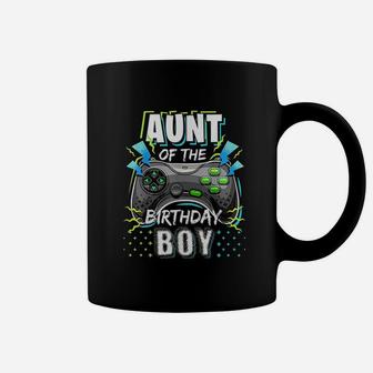 Aunt Of The Birthday Boy Matching Video Game Coffee Mug | Crazezy DE