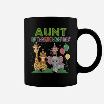 Aunt Of The Birthday Boy Theme Zoo Safari Jungle Animal Coffee Mug | Crazezy AU