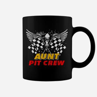 Aunt Pit Crew Race Car Birthday Party Matching Family Coffee Mug | Crazezy CA