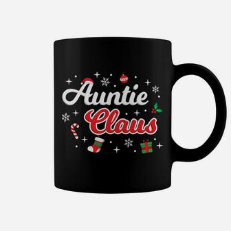 Auntie Claus Aunt Merry Xmas Santa Matching Group Cute Idea Coffee Mug | Crazezy
