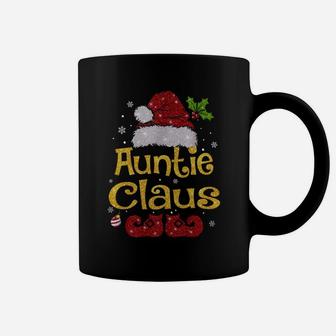 Auntie Claus Shirt Christmas Pajama Family Matching Xmas Sweatshirt Coffee Mug | Crazezy