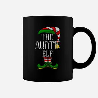 Auntie Elf Family Matching Christmas Group Funny Pajama Coffee Mug | Crazezy