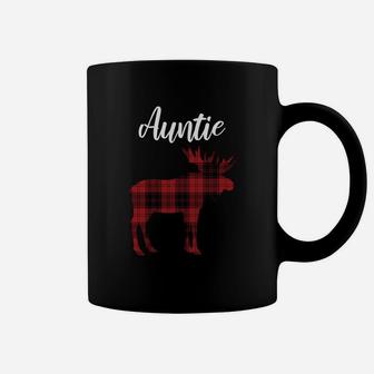Auntie Moose Matching Family Christmas Pajamas Sweatshirt Coffee Mug | Crazezy AU
