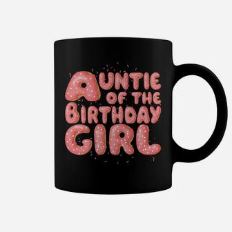 Auntie Of The Birthday Girl Donut Family Matching Party Gift Coffee Mug | Crazezy UK