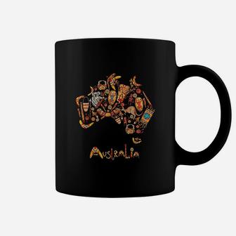 Australia Map Iconic Traditional Souvenir Gift Coffee Mug - Thegiftio UK