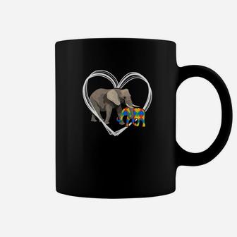 Autism Awareness Elephant Autistic Elephant Tee Coffee Mug - Thegiftio UK