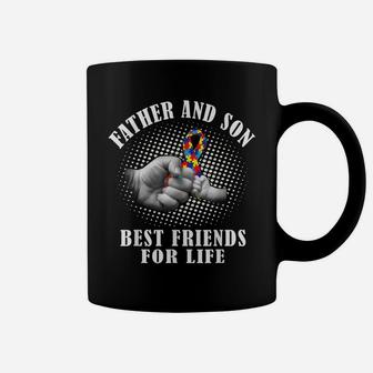 Autism Awareness T Shirt Father And Son Best Friend For Life Coffee Mug | Crazezy