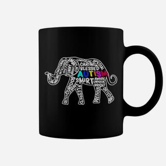 Autism Elephant Autism Awareness Autistic Autism Moms Coffee Mug - Monsterry AU