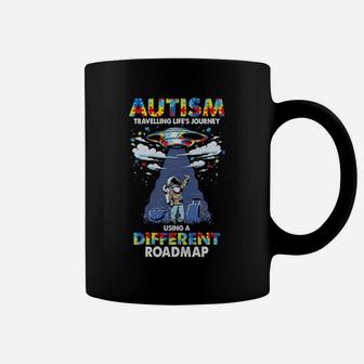 Autism Travelling Life's Journey Using A Different Roadmap Coffee Mug - Monsterry