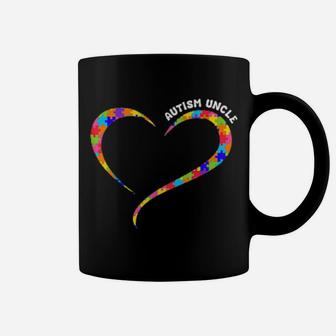 Autism Uncle Autism Awareness Autistic Family Coffee Mug - Monsterry