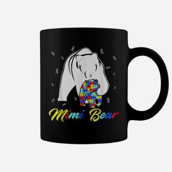 Autistic Mimi Bear Autism Awareness Family Shirt Coffee Mug - Monsterry DE