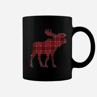Autumn Plaid Moose Coffee Mug - Thegiftio UK