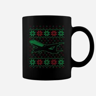 Aviation Pilots Xmas Gift Flight Operator Ugly Christmas Sweatshirt Coffee Mug | Crazezy AU